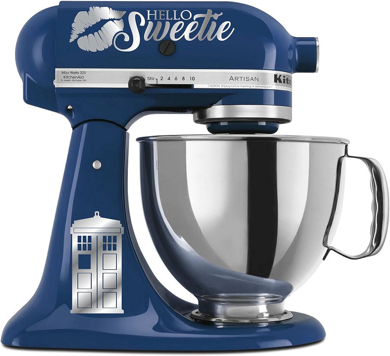 Hello Sweetie Silver Mixer Decal Set (Metallic Silver)