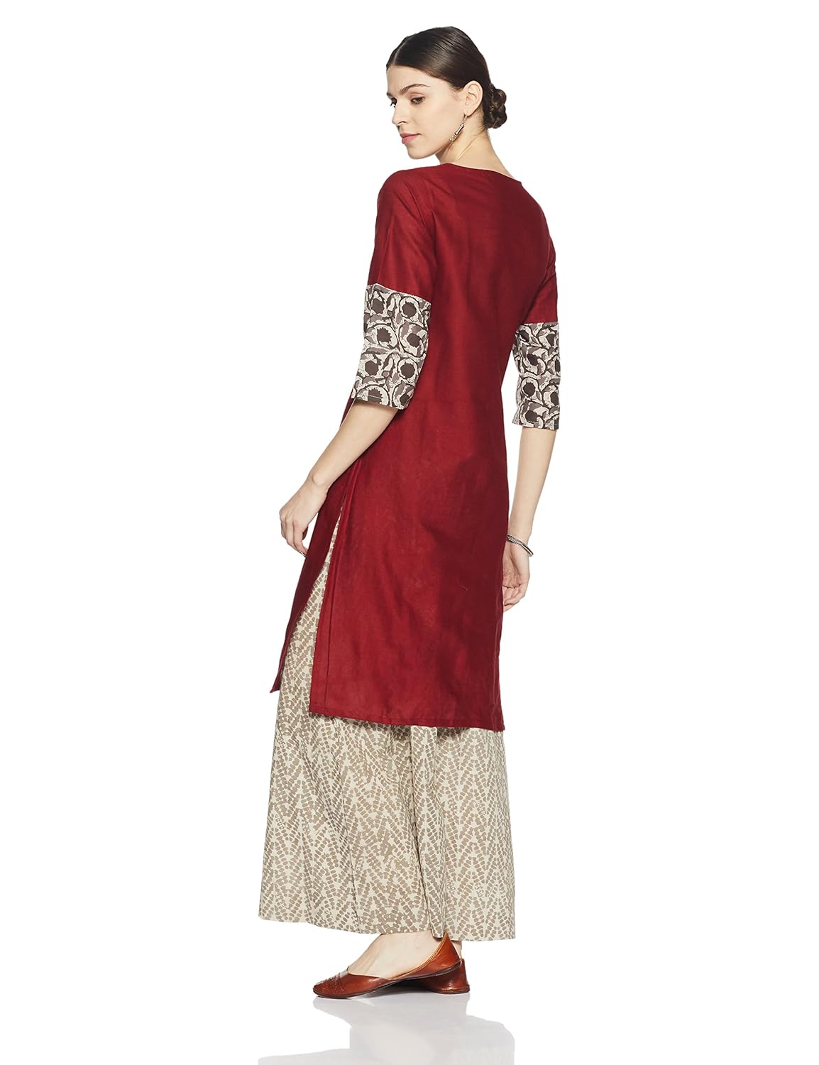 indigo women's straight cotton kurta