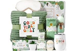 KEDERWA Self Care Gifts for Women Get Well Soon Gifts Basket,Relaxing Spa Basket Care Package with Tumbler and Blanket Thinking of You Gifts