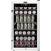 Whynter Beverage Refrigerator Mini Fridge, 136 Can, Glass Door, BR-1211DS | Even Fan Forced Cooling, Security Lock, Low Vibration Quiet Compressor, Chills Cans and Bottles for Home or Office