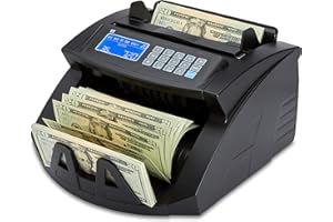 ZZap Bill Value Counter & Counterfeit Detector - Money Cash Currency Machine (NC20i)