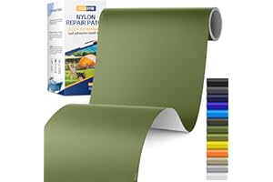 SGOOYIR 6X63 Inch Nylon Repair Patch for Down Jacket, Self-Adhesive Nylon Fabric Repair Patch for Tents, Waterproof Fabric Repair Tape Patch Kit for Clothes, Puffer Jackets, Backpacks