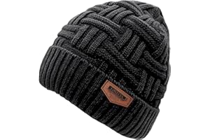 Loritta Winter Hat Warm Knitted Thick Baggy Slouchy Beanie Skull Cap for Men