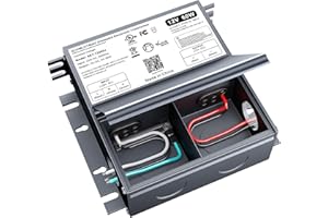 B4U 60W Dimmable LED Driver 12V with Junction Box,Triac ELV/MLV LED Transformer Compatible with Lutron&Leviton Switches,Dimmable Power Supply for Indoor/Outdoor Lights,UL&FCC-Listed