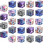 24Pcs Infinity Cube Fidget Toys, Mini Cubes Puzzle Fidget Toys Fidget Cube Bulk Puzzle Game Sensory Toys for Birthday Party F