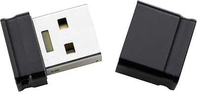Intenso 8GB Micro Line USB 2.0 Flash Drive - Black, Lightweight for Car Radio