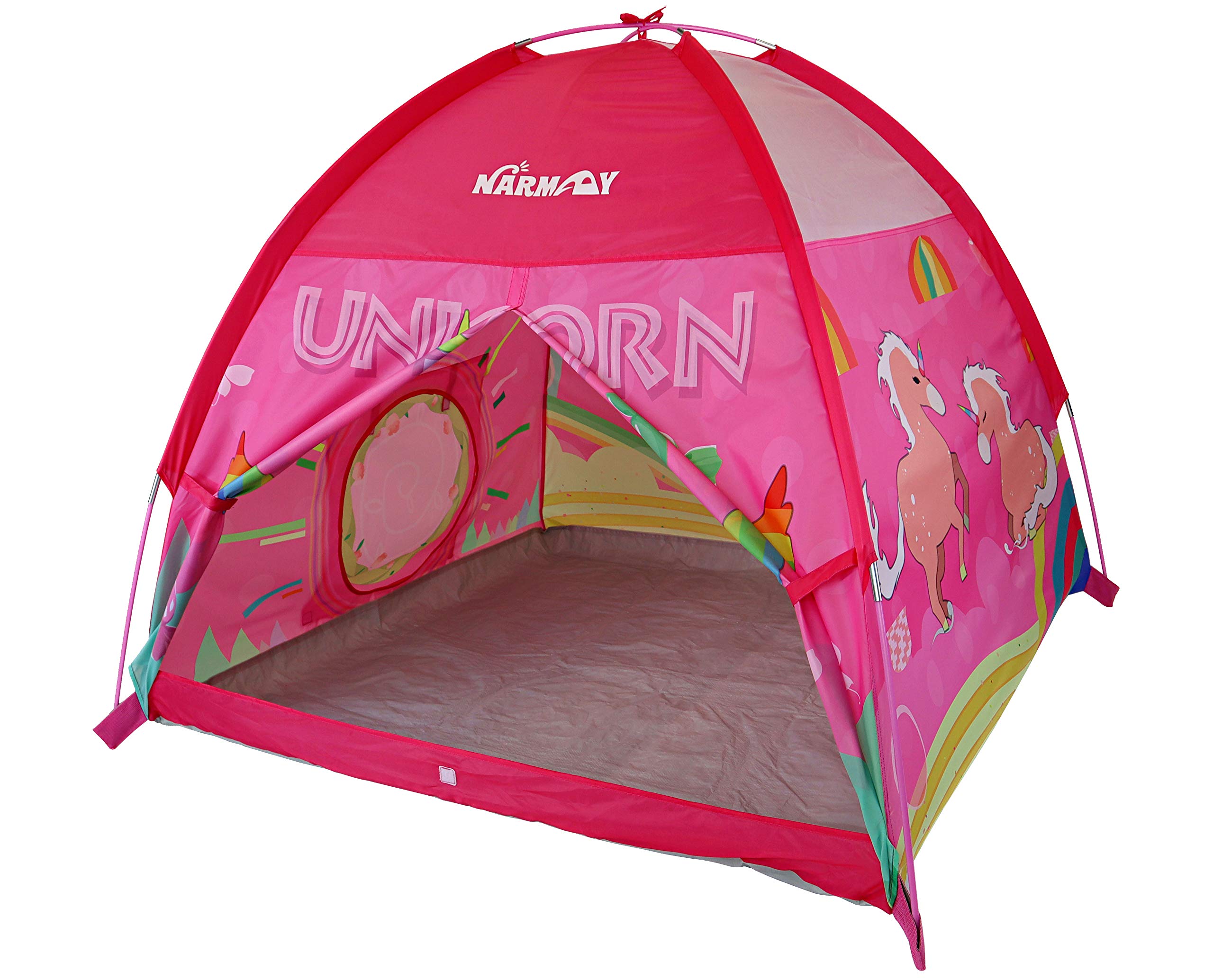 NARMAY® Play Tent Unicorn Dome Tent for Kids Indoor/Outdoor Fun - 48 x 48 x 40 inch