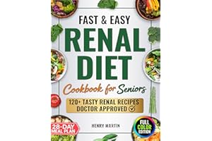 Fast & Easy Renal Diet Cookbook: Support Your Kidney Health with Simple, Tasty Low-Sodium & Low-Potassium Recipes | Manage CK