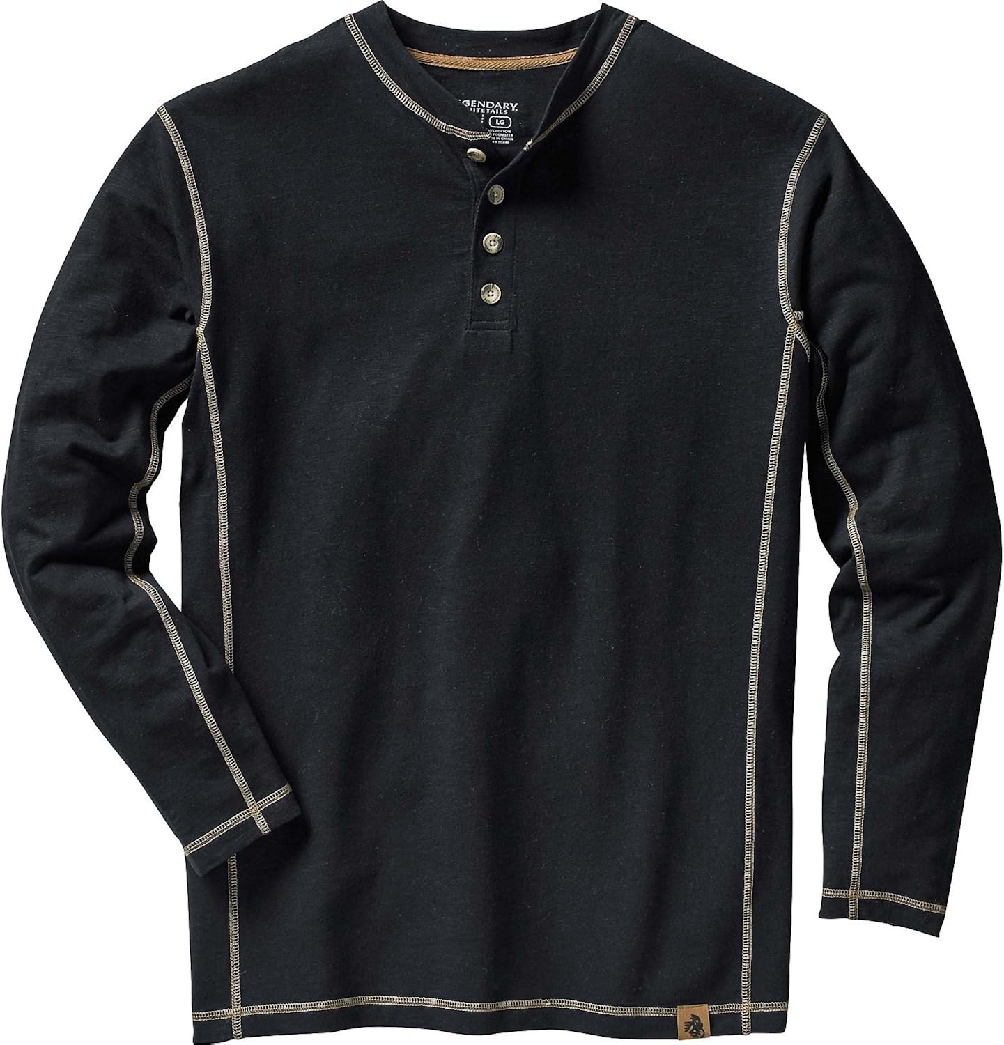 Legendary Whitetails Men's Maverick Slub Henley Shirt: Clothing