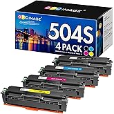 GPC Image 504S 504 Toner Replacement for Samsung 504S Toner Cartridge | CLT-K504S CLT-504S for Samsung Xpress C1860FW C1810W SL-C1860FW SL-C1810W CLX-4195FW CLP-415NW (B/C/M/Y, 4 Pack)
