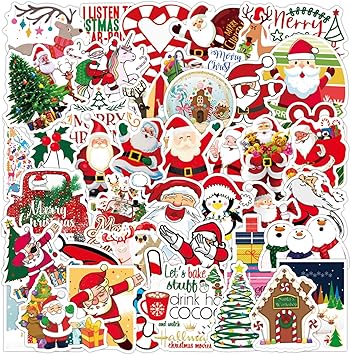 Download Amazon Com Christmas Sticker For Water Bottles Christmas Decoration Stickers Decal For Laptop Envelopes Gifts Tags Crafts 50pcs Waterproof Vinyl Sticker For Phone Travel Skateboard Scrapbooking Computers Accessories Yellowimages Mockups