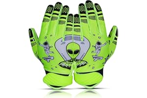 PLAYEUR Premium Football Gloves for Kids Youth & Adults-Premium Sticky Receiver with Adaptive Fit Technology-Ultra-Grip Performance