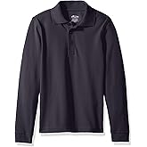 Classroom Big Boys' Uniform Long Sleeve Pique Polo Shirt