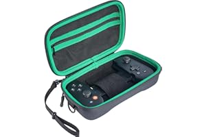 TUSIIPAW Case for Backbone, Hard Case Compatible with Backbone One Controller iOS/Android/Playstation Edition（Black & Green）