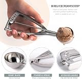 Bixel Small Ice Cream Scoop with Trigger 4cm 304 Stainless Steel view 4