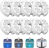 NICREW Sol Cat Water Fountain Filter Replacement Kit 8 Pcs Activated Carbon