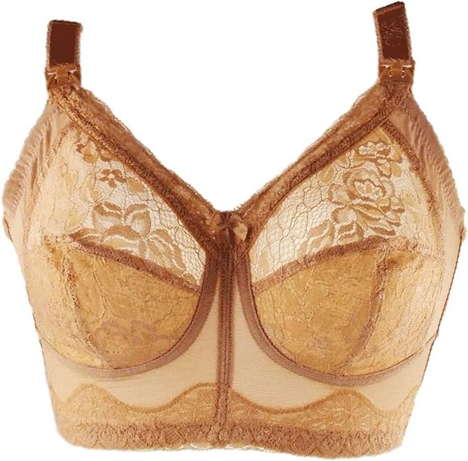 Coolmama maternity Nursing Breastfeeding Full Cup Bra Nude Lace Cup Amazon.co.uk Clothing