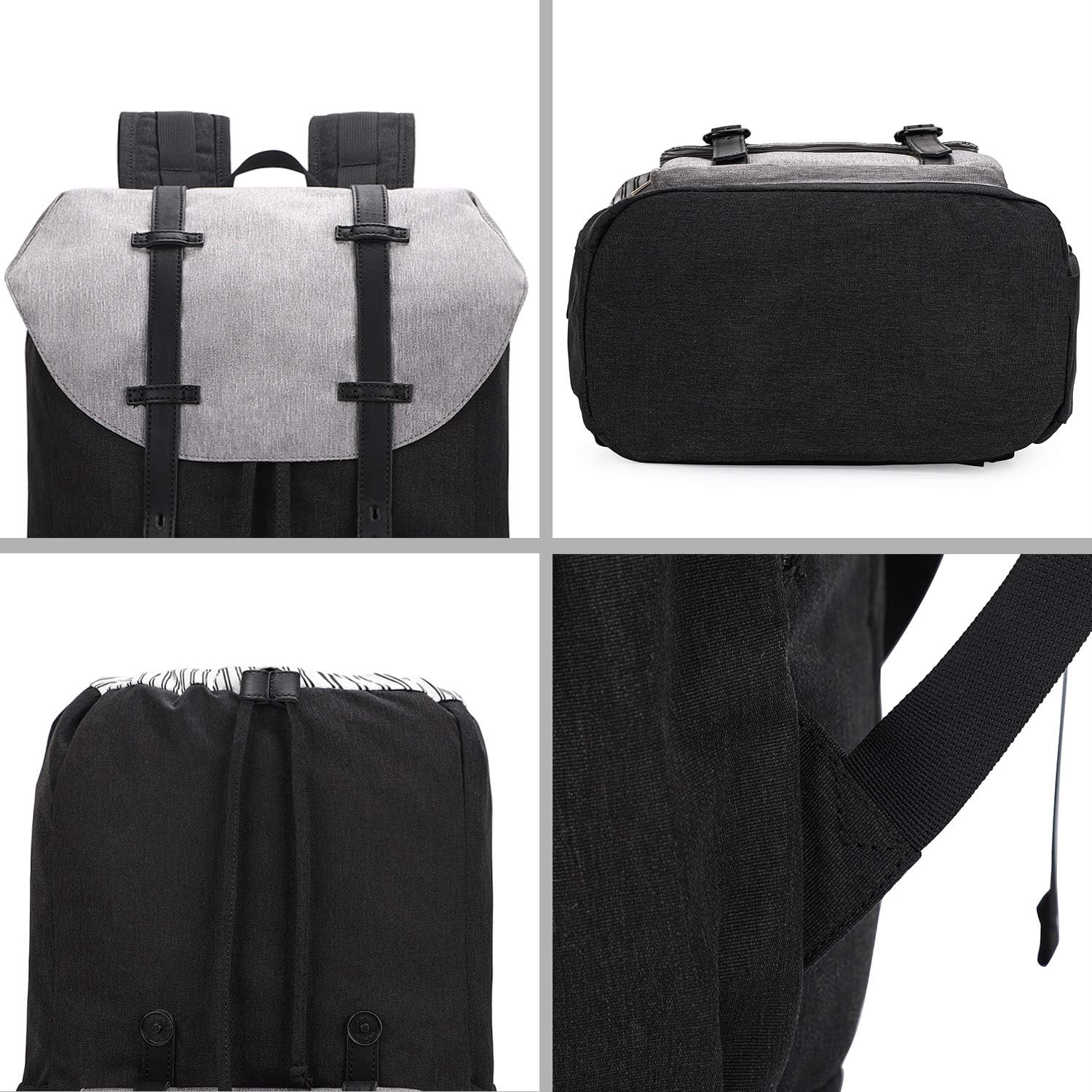 Elegante e di Stile Adatto per la Scuola EverVanz Zaino per Computer  Portatile Borsa Leggera Casual Coperchio Arrotolabile Resistente allAcqua  Zaino da Viaggio e da Escursione Valigeria Zaini  outlookplanningdevelopment.com.au