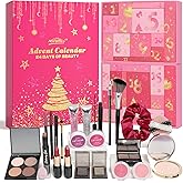 Makeup Advent Calendar 2025 for Women Teen Girls 24 Days Beauty Advent Calendar Christmas Makeup Set Gift for Wife Daughter Mother Girlfriends Trendy Stuff Makeup Kit Gifts Face Eyes Lips Cosmetics