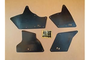 YOTA LINERS Set of Four Splash Shields with Clips for Tundra 2000-2006 & Sequoia 2001-2007 (Fender Liner, Apron, Shield, Splash Guard, Skirt, Guard, Seal, Splash Seal) T