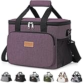 Lifewit Medium Lunch Bag Insulated Lunch Box Soft Cooler Cooling Tote for Adult Men Women, Purple 12-Can (9L)