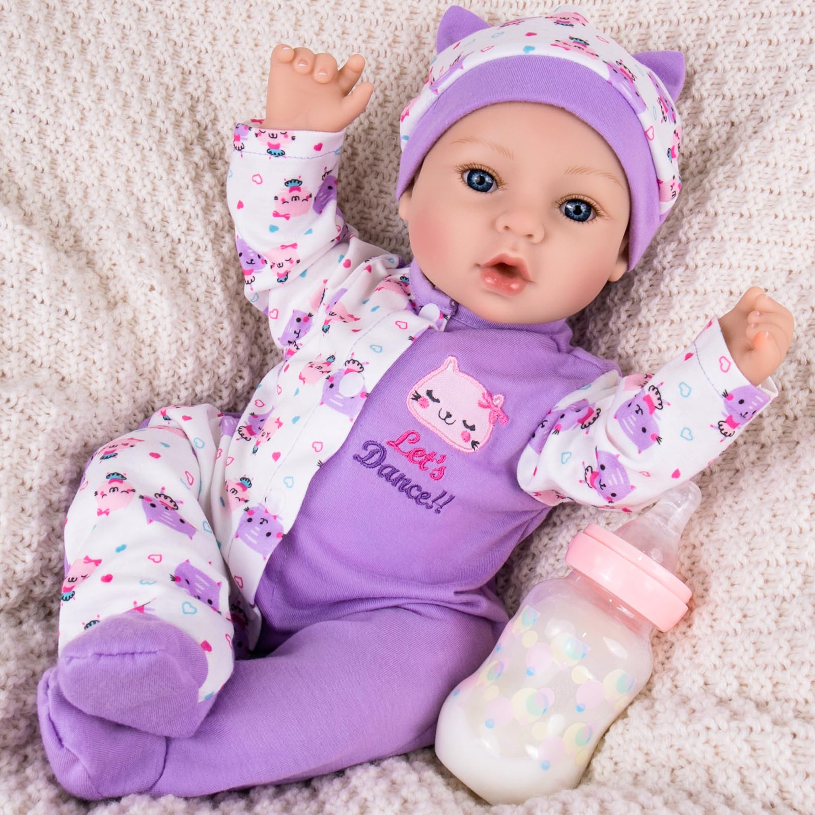 Photo 1 of Aori Lifelike Reborn Baby Dolls Girl - Realistic 18-Inch Newborn Baby Doll That Look Real, Nice Gift Set for Kids, Parents-to-be, Grandparents