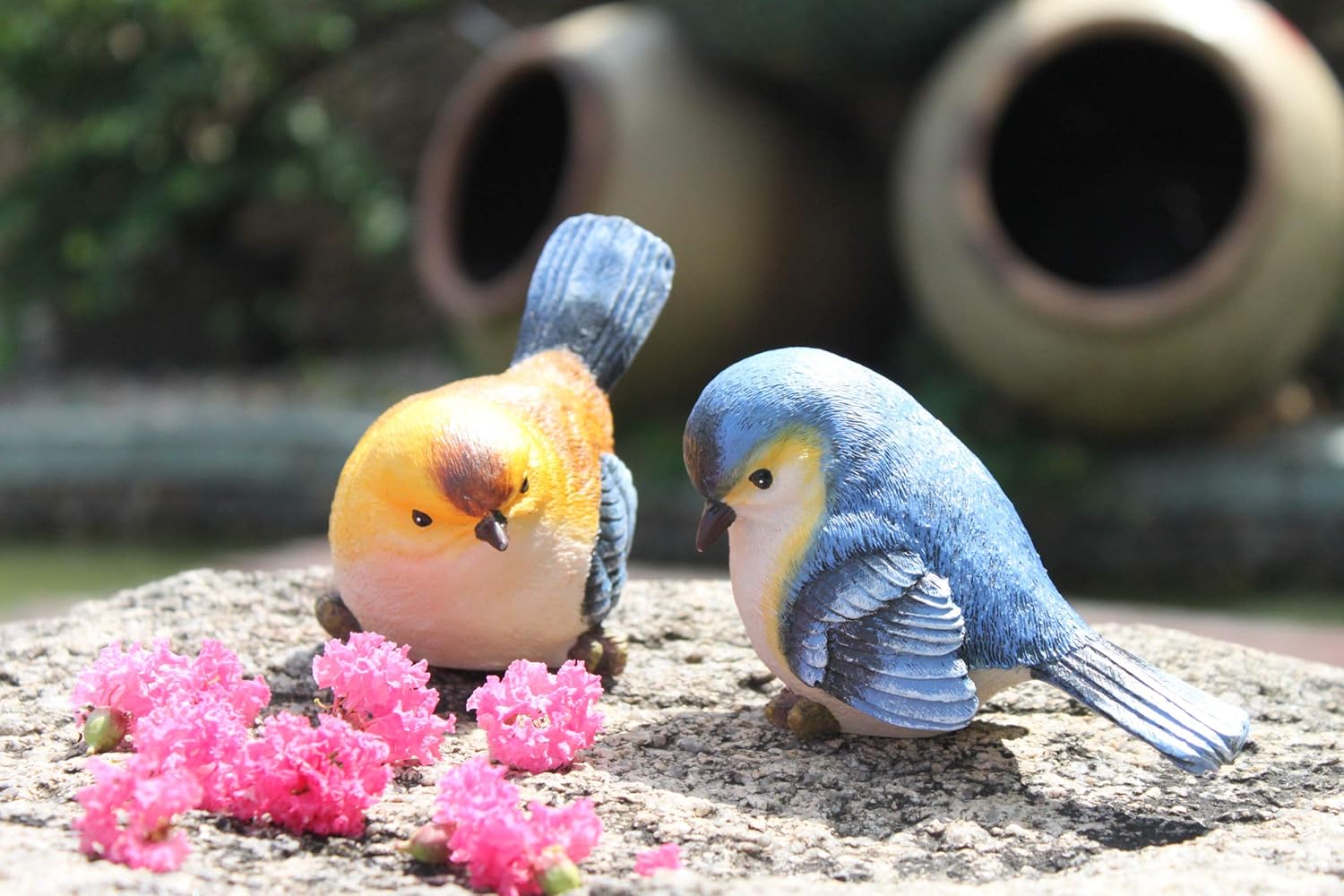 Bird Animal Garden Statues Figurine - Funny Sculpture Ornaments Décor - Best Indoor Outdoor Statues Yard Art Figurines for Patio Lawn House: Home & Kitchen