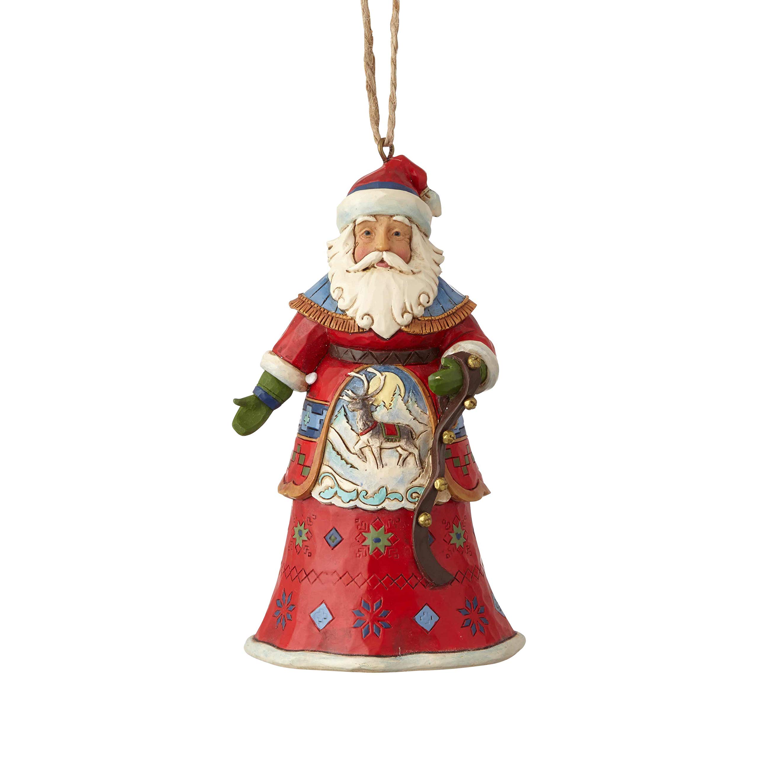 Heartwood Creek Santa With Strap Hanging Ornament