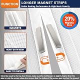 DIKER Fly Screen Door Mesh 75x210cm White Magnetic Curtain view 2