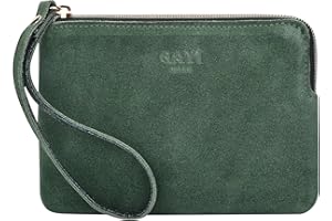 GAYI URBAN Genuine Leather 4.5 x 6.5 Wristlet Purse for Women, Evening Wristlet Pouch Clutch Bag