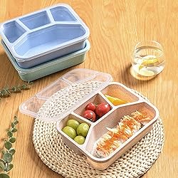 AROCFTIE Bento Lunch Box, 4-Compartment Meal Prep