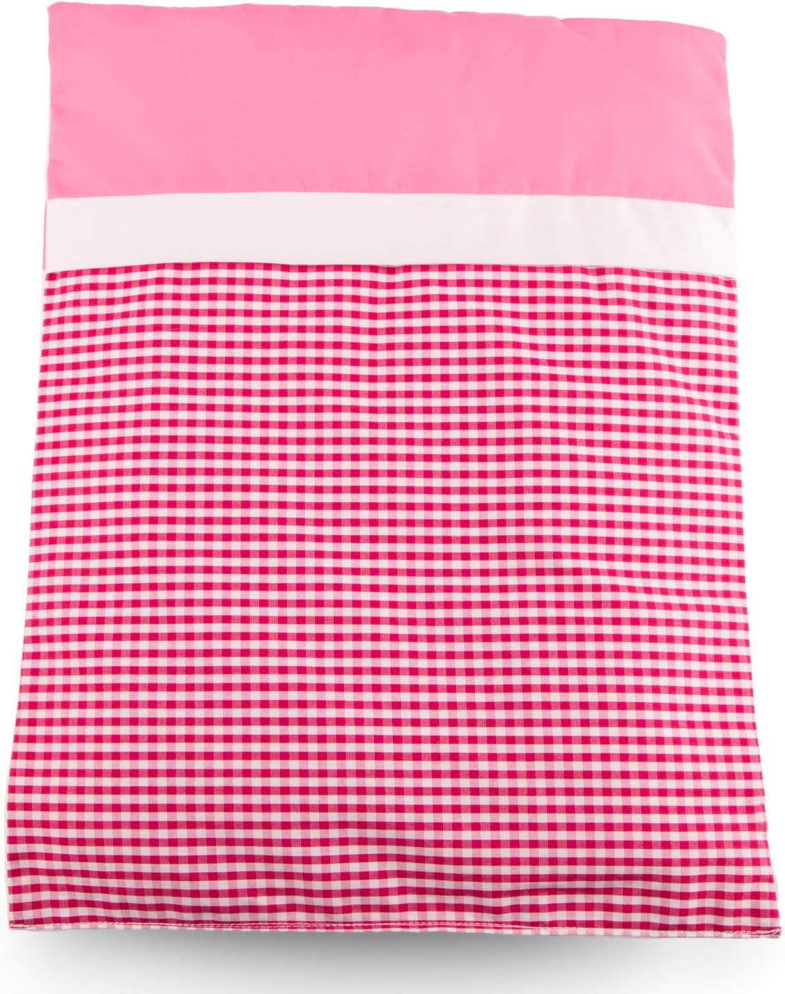 Woet® Pink Doll Bedding Set - Fits Bed or Pram - With Blanket and Pillow - Age 3 Years+, Pink/White, 17x12x2 in - Image 4