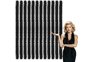 MAOFENG 24pcs Feather Boas Bulk Artificial Fluffy Boas Costume Decor for Halloween Wedding Christmas Tea Party Supplies
