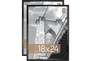 MCS Trendsetter Poster Frame (2 Pack), 18"x24", Black