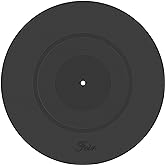Turntable Platter Mat Black Rubber Silicone Design for Universal to All LP Vinyl Record Players