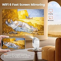 [AI Screen Adjust/Dolby Audio] Projector with WiFi6