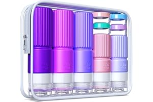 TOCELFFE 19pack travel size Toiletries-TSA Approved Silicone Travel bottles Containers for Toiletries,Leak Proof Refillable Liqus Shampoo And Conditioner Essentials toiletry