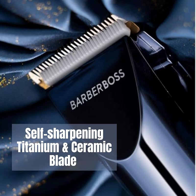 Tondeuse à cheveux pour homme, tondeuse à barbe sans fil pour homme, lame réglable et kit de toilettage complet, tondeuse à cheveux rechargeable à vitesse turbo