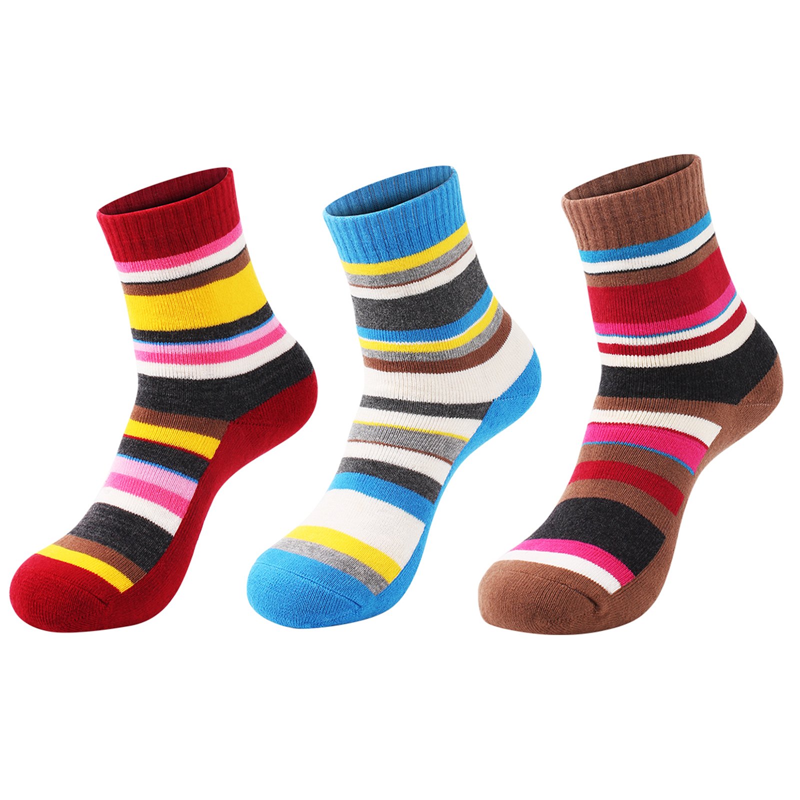 3 Pairs Women Walking Hiking Socks No Blister, Breathable, Warm