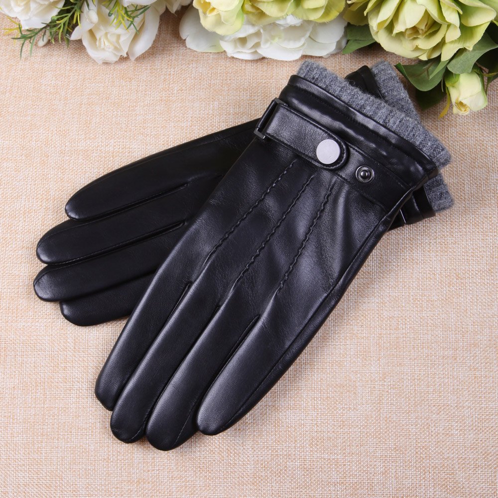 Warm Leather Driving Gloves
