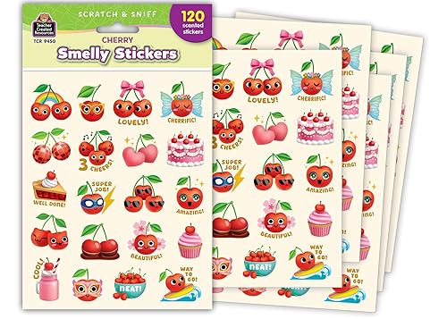 Teacher Created Resources Cherry Smelly Stickers (TCR9450)