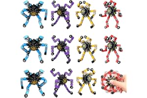 YOOUMOGA 12PCS Fidget Spinners Toys,Transformable Creative Mechanical Gyro Toy Stress Relief Toy Fidget Toy for Kids and Adults