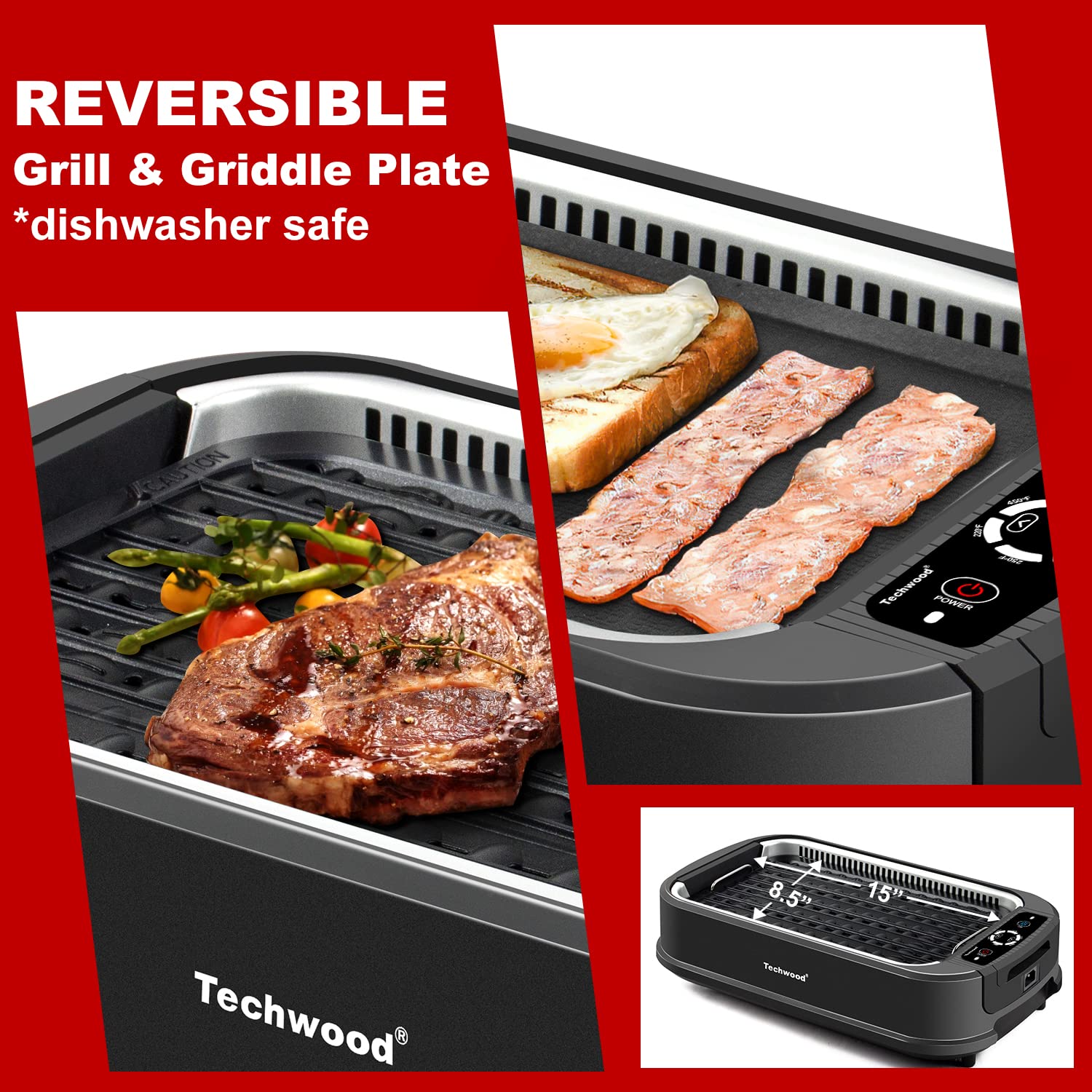 Mua Techwood Indoor Grill Smokeless Grill, Electric Korean BBQ Grill ...