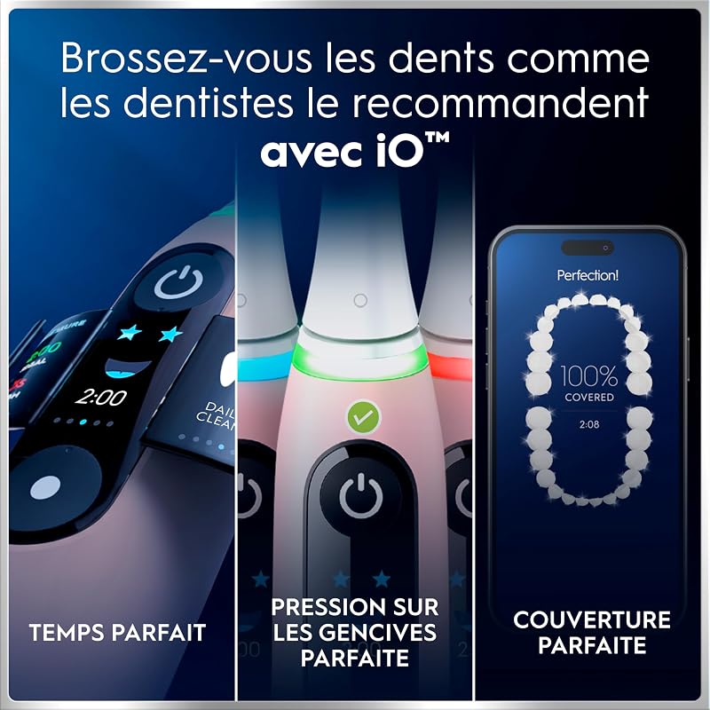 Brosse à Dents Electrique iO 6 avec 1 Brossette de Rechange, Rose