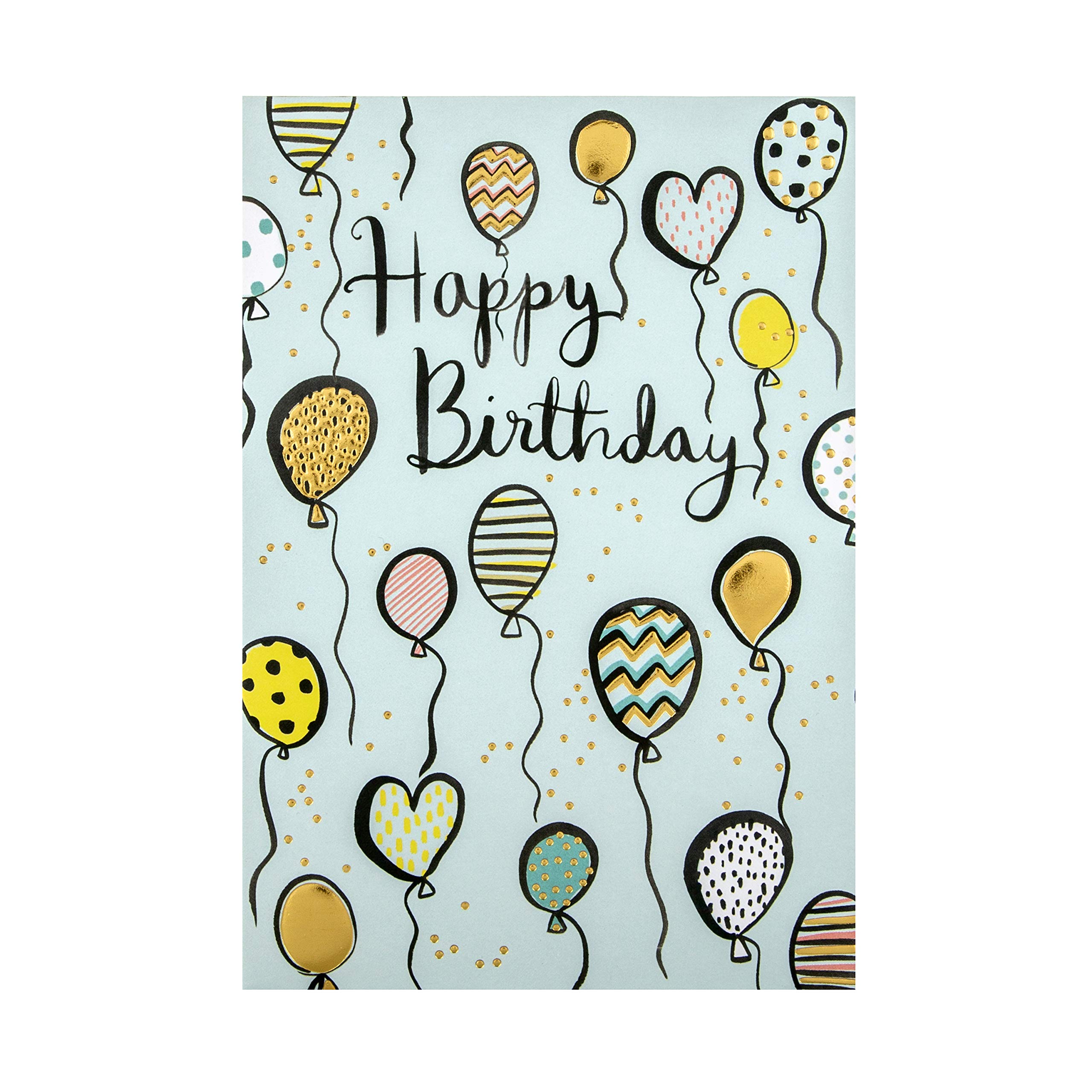 Hallmark General Birthday Card - Embossed Design
