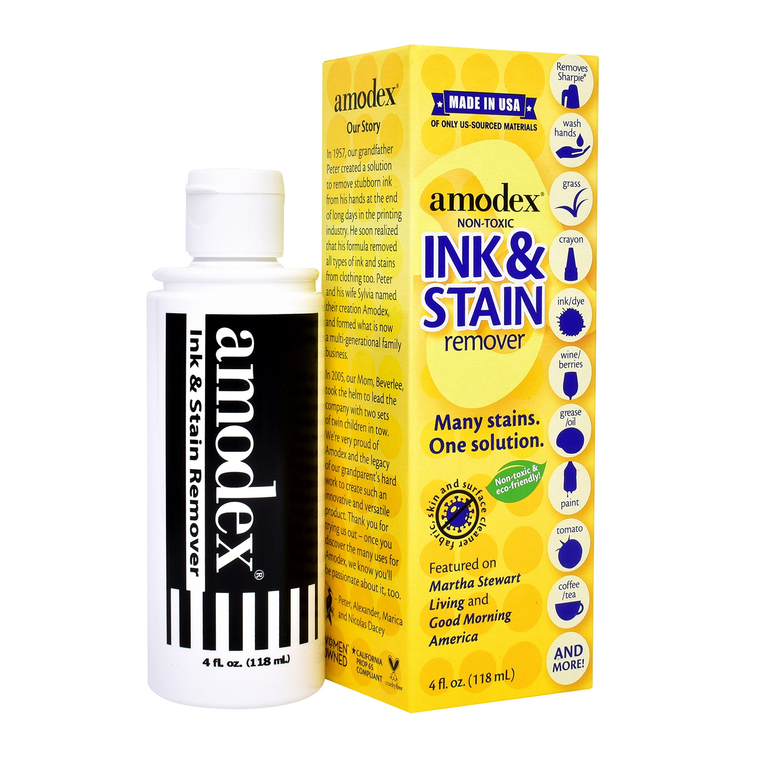 Photo 1 of Amodex Products Inc 104 Liquid Ink & Stain Remover 4oz, Fresh and Clean