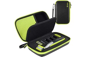 Tisnia One Blade Case for Philips Norelco One Blade Hybrid Electric Trimmer and Shaver, QP2520, QP2530, QP2620, QP2630, One Blade Case for Phillips Norelco One Blade Trimmer and Shaver - Black