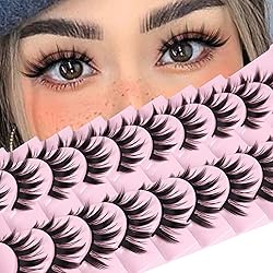 False Eyelashes 10 Pairs Manga Lashes Japanese