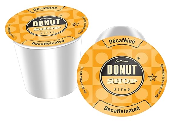 AUTHENTIC DONUT SHOP BLEND DECAFFEINATED SINGLE CUP COFFEE FOR KEURIG K-CUP BREWERS, 24 COUNT