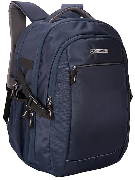 COSMUS Horizon Polyester DSLR Camera Backpack Bag with Laptop Compartment and Padded Adjustable grids for Lenses (Navy Blue)
